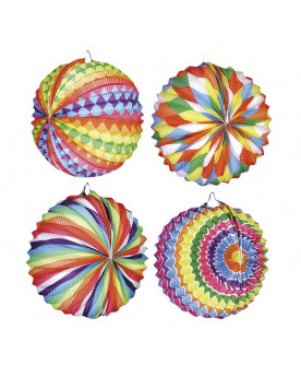 LAMPION ROND DIAM 22CM MULTICO