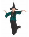 COST SORCIERE GOTHIQUE VERT 7/9 ANS