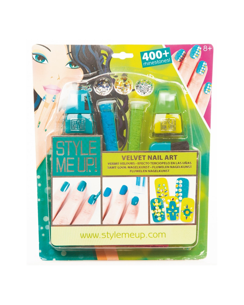 VERNIS VELOURS ASS VIOLET/ROSE/VERT