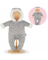 COMBINAISON HIVER GRIS POUR BEBE 42CM