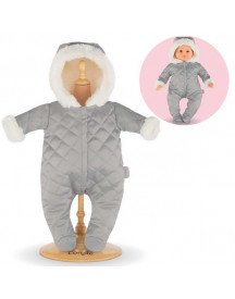COMBINAISON HIVER GRIS POUR BEBE 42CM