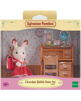 FILLE LAPIN CHOCOLAT/BUREAU