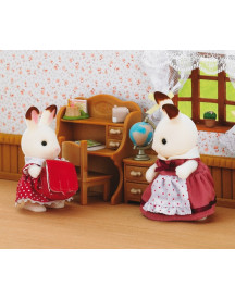 FILLE LAPIN CHOCOLAT/BUREAU