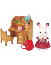 FILLE LAPIN CHOCOLAT/BUREAU