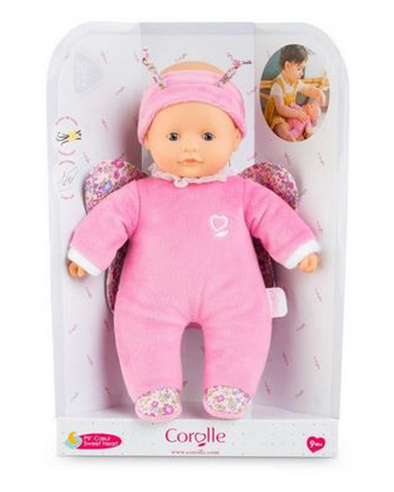 BEBE P'TIT COEUR PAPILLON 30CM