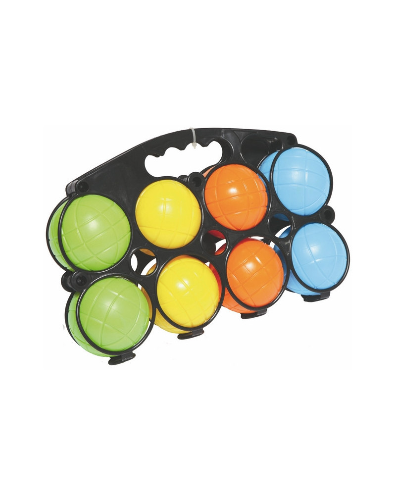 8 BOULES PETANQUE PLASTIQUE