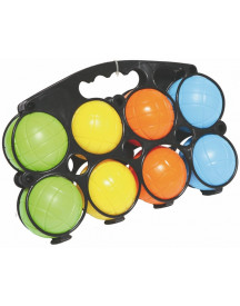 8 BOULES PETANQUE PLASTIQUE